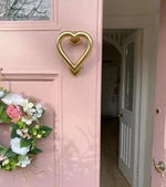 Load image into Gallery viewer, Brass Love Heart Door Knocker - Brass Finish
