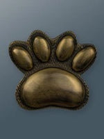 Load image into Gallery viewer, Brass Dog/Cat Door Knocker - Heritage Finish
