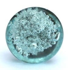 Aqua Bubble Glass Knob